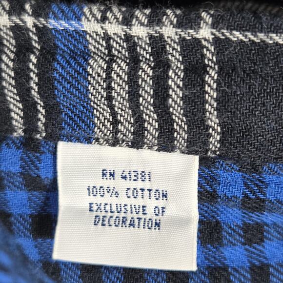 Ralph Lauren Shirt Mens XL Blue Plaid Lined Flannel Heavy Thick Outdoor Gorpcore - Picture 11 of 12